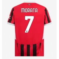 Camiseta AC Milan Alvaro Morata #7 Primera Equipación 2024-25 manga corta